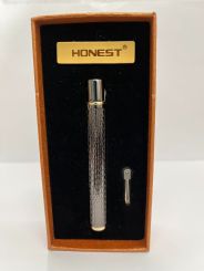 Honest Pen Gas Lighter - Black with Gold Rim