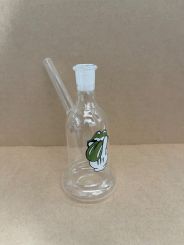 Extra Small Frog Glass water Pipe 130mm