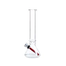 Glass Water Pipe 20cm, Clear Glass Design, Medium Size