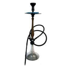 Brown Large Wood Hookah with Charcoal Holder
