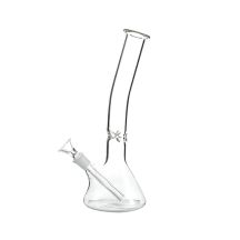 Glass Water Pipe 26cm, Clear Glass Design, Large Size